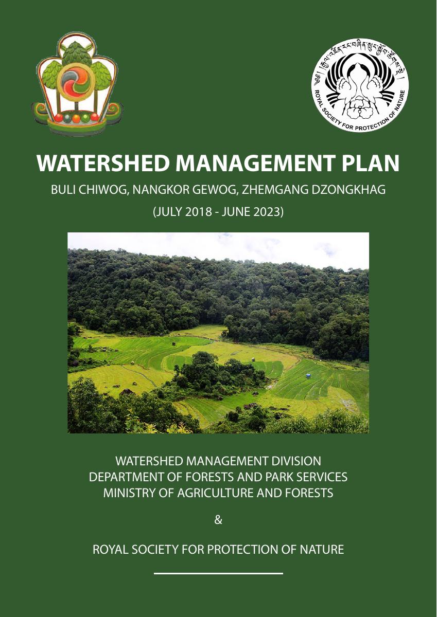 Buli Watershed Management Plan cover