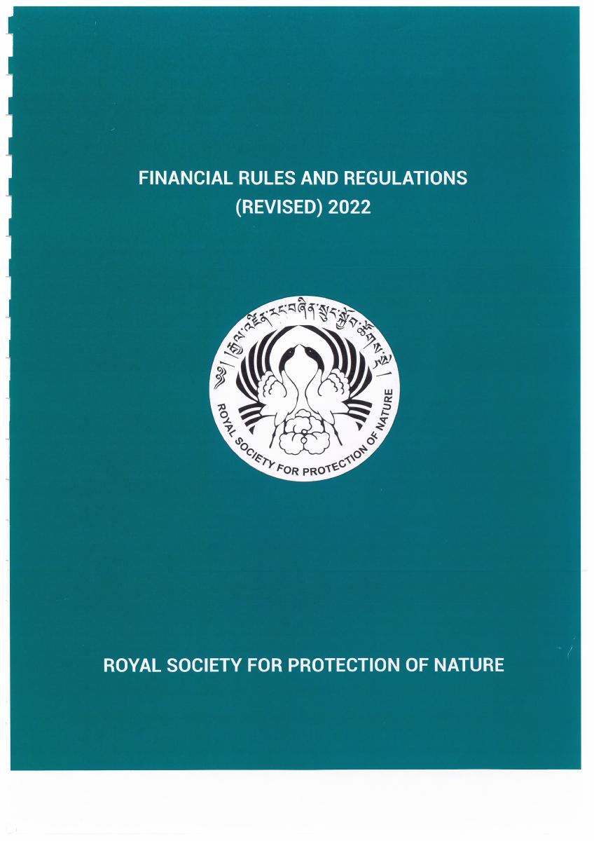 Financial rules and regulations 2022 cover