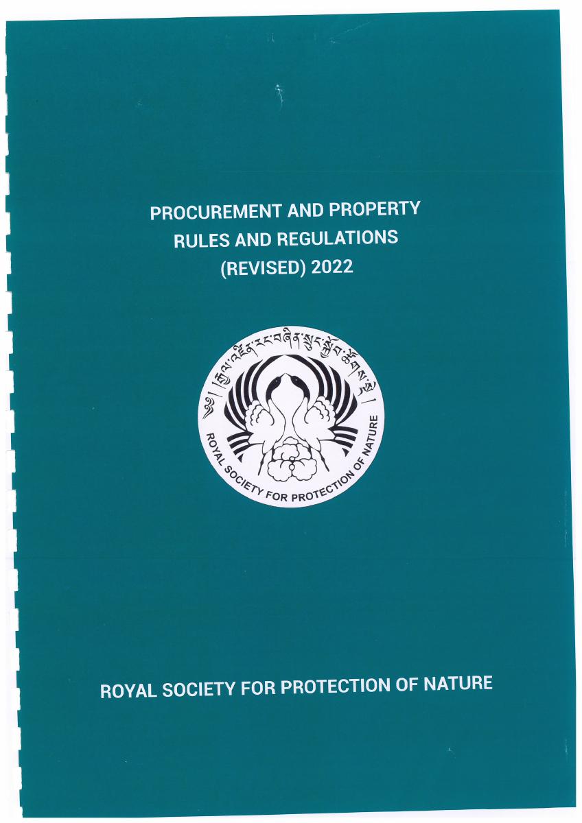 Procurement and property rules and regulation 2022 cover
