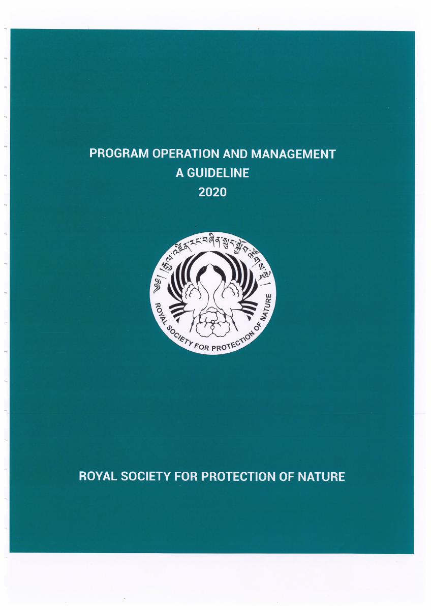 Program operation and management guideline 2020 cover