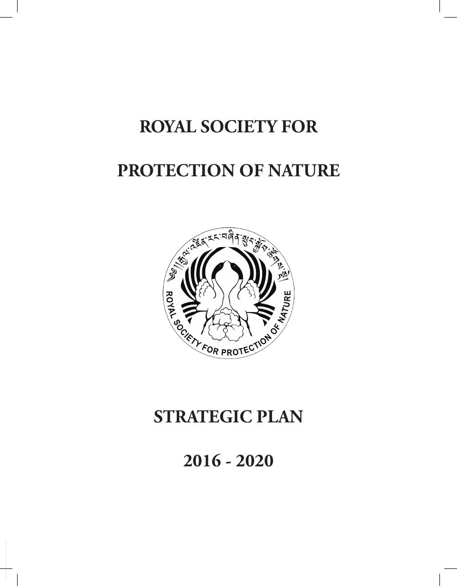Strategic Plan (2016 – 2020) cover