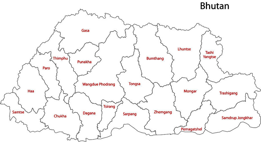 Distribution in Bhutan