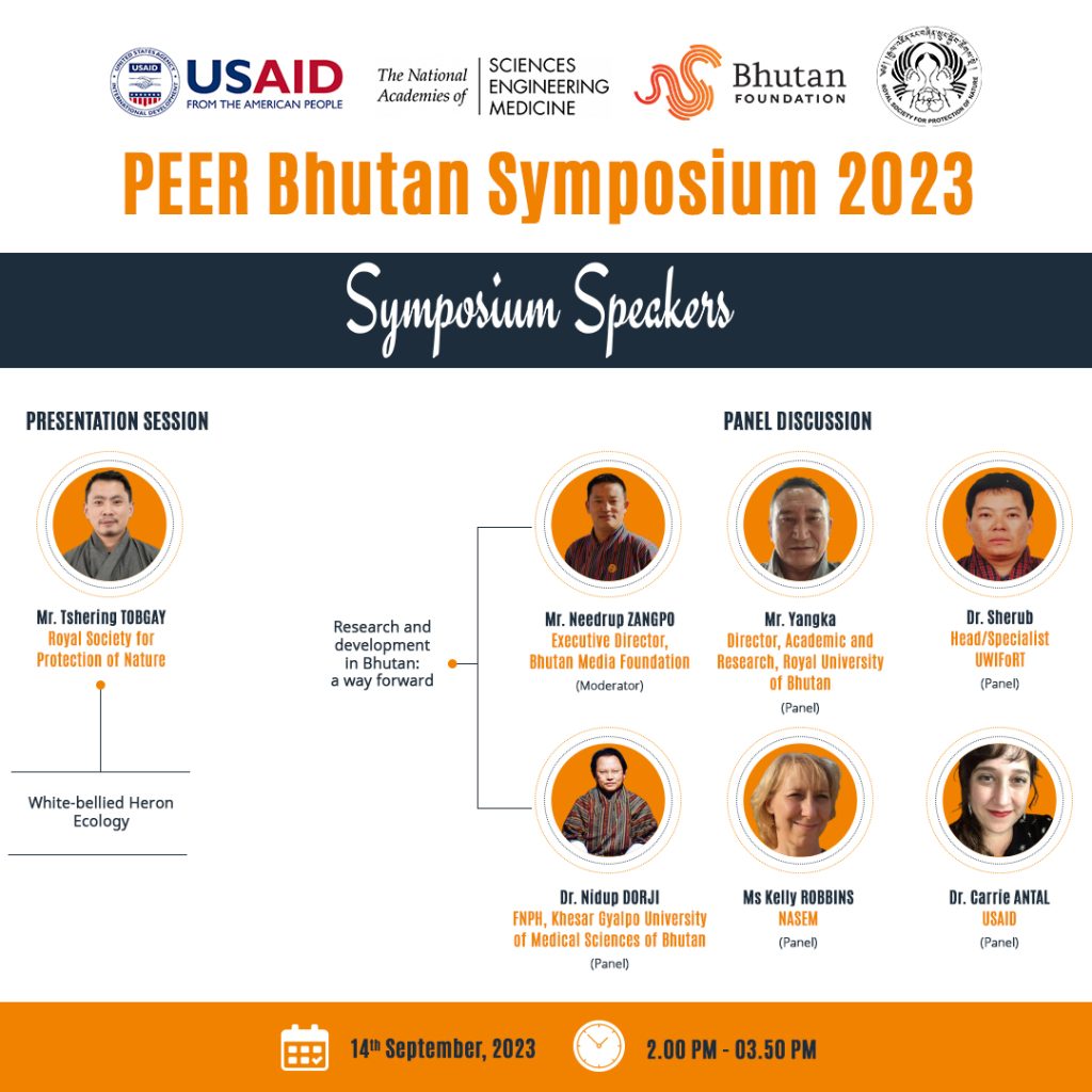 MEET THE SPEAKERS-PEER Bhutan Symposium 2023 Technical Session IV