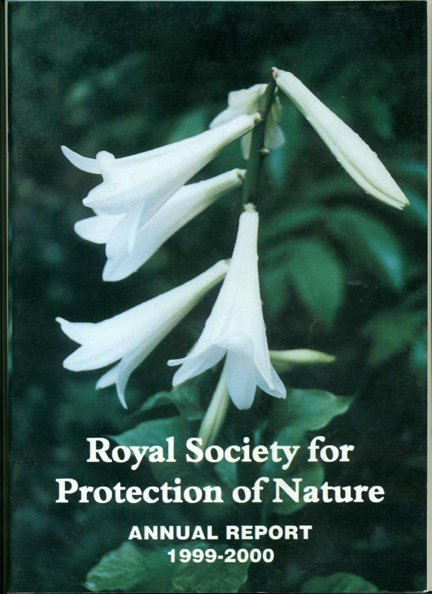 Annual Report 1999 to 2000 cover