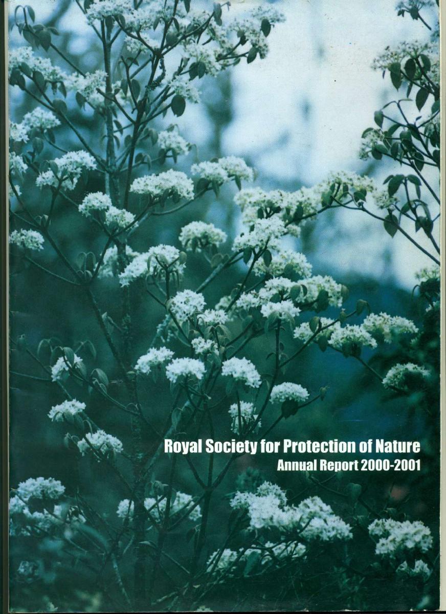 Annual Report 2000 to 2001 cover