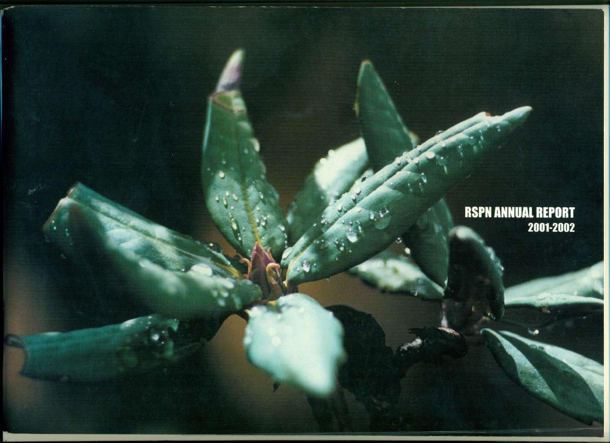 Annual Report 2001 to 2002 cover
