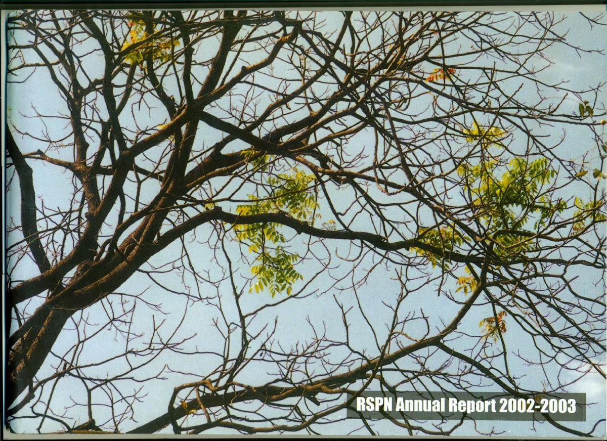 Annual Report 2002 to 2003 cover