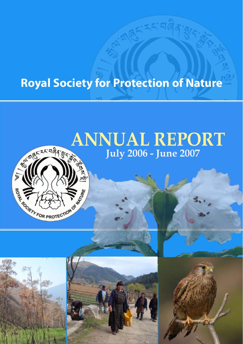 Annual Report 2006 to 2007 cover