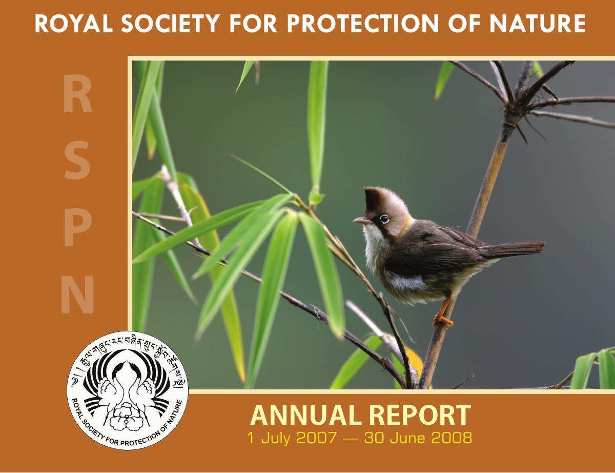 Annual Report 2007 to 2008 cover