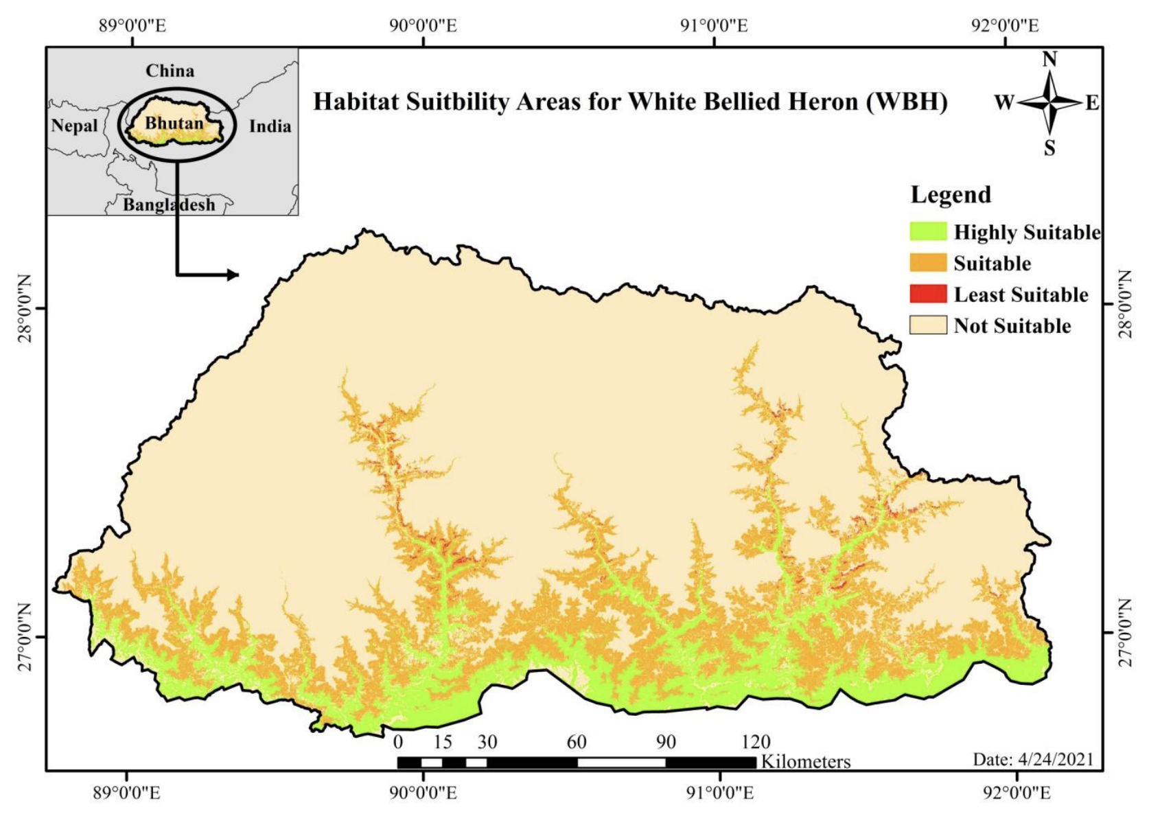 Distribution in Bhutan
