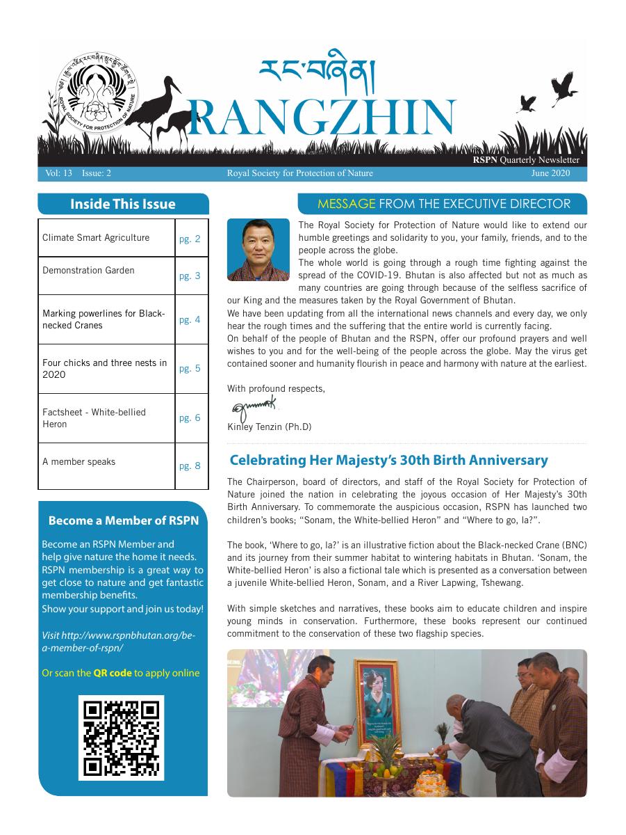 Rangzhin Volume13, Issue 2, June 2020 cover